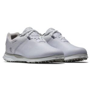 FootJoy Women's Pro|SL Sport Golf Shoe, White/Light Grey, 10