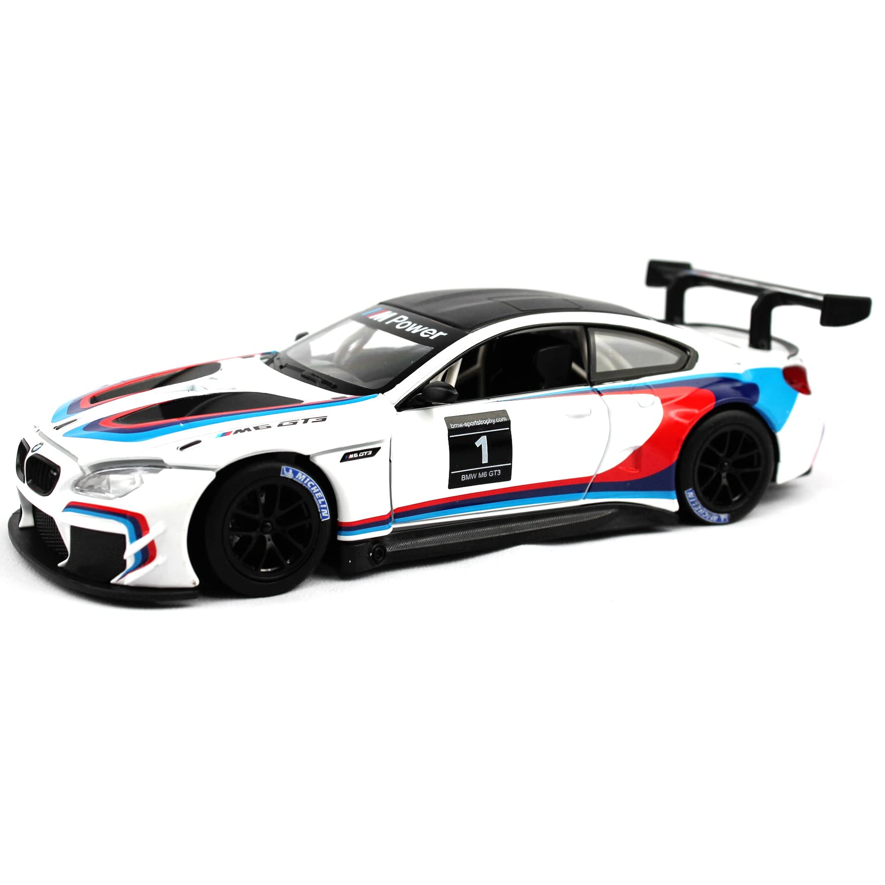 Motor city classics 1:24 2018 BMW M6 GT3 - White - Optimum Diecast