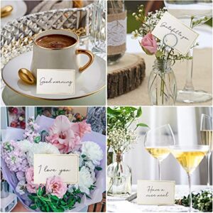 70 Pcs Place Cards Blank Fillable Banquet Seat Card with Gold Foil Frame, Place Cards for Table Setting, Escort Cards, Name Cards, Wedding Place Cards for Wedding, Table, Dinner Parties, 2.5" x 3.75"