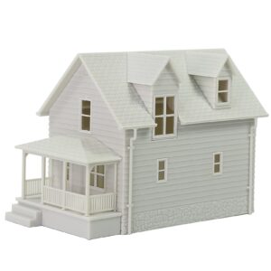 o scale model blank buildlings kit unassembled house for model train layout jz01jj (o scale-1 unit) diy christmas village room
