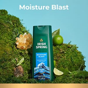 Irish Spring Moisture Blast Body Wash for Men, 20 Fl Oz (Pack of 2)