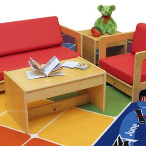 Learningground Preschool Birch School Home Living Room Set 4-Pieces