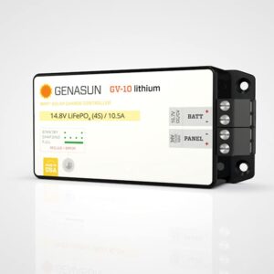 Genasun GV-10-Li-16.7V, 10.5 A MPPT Charge Controller for Lithium (4S Li-ion) Battery