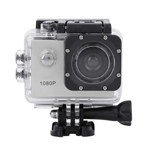 entatial 1080p camera, camera accessory lcd screen camera, waterproof camera for indoor outdoor(silver)