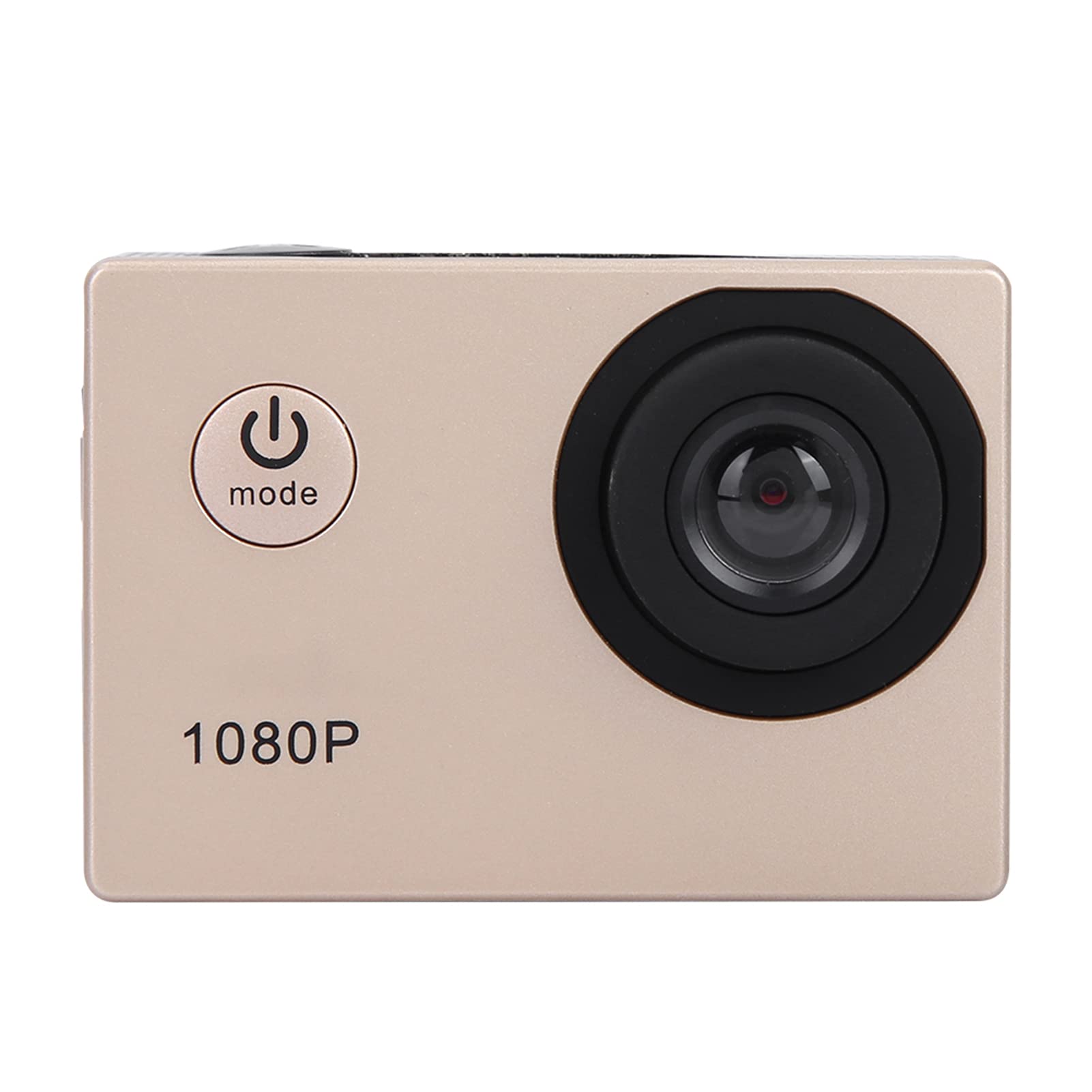 Entatial 1080P Camera, Camera Accessory LCD Screen Camera, Waterproof Camera for Indoor Outdoor(Gold)