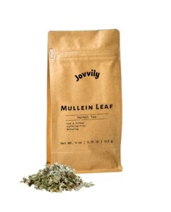 jovvily mullein leaf - 4 oz - cut & sifted - herbal tea - caffeine free