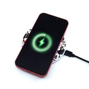 Disney Mickey Mouse Wireless Charging Pad- Wireless Charging Station Universally Compatible with All Qi Enabled Devices- Mickey Mouse Gifts for Adults and Fans of All Ages