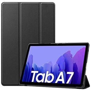 samsung galaxy tab a7 10.4" (64gb, 3gb, us model) wi-fi only android 10 one ui tablet, snapdragon 662, 7040mah battery, sm-t500 (w/ 64gb sd + smart folding case, dark gray)
