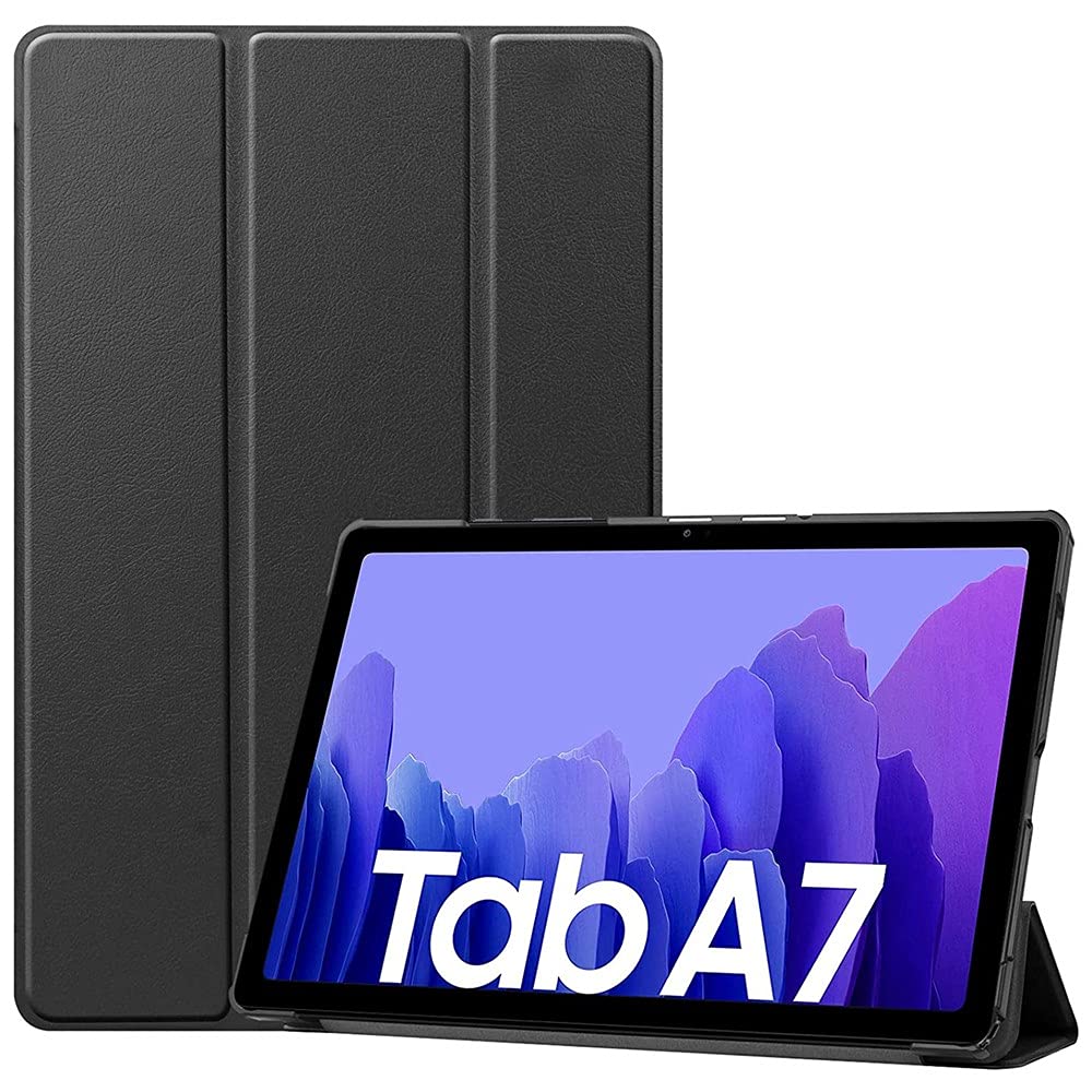 SAMSUNG Galaxy Tab A7 10.4" (64GB, 3GB, US Model) Wi-Fi Only Android 10 One UI Tablet, Snapdragon 662, 7040mAh Battery, SM-T500 (w/ 64GB SD + Smart Folding Case, Dark Gray)