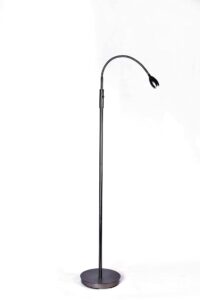 daylight24 patented focus adjustable led beam floor lamp with gooseneck for reading, crafting or hobby