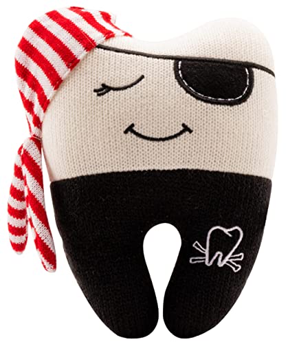 Pirate Tooth Fairy Pillow - Our Tooth Fairy Pillows are for Boys and Girls - This Tooth Fairy Kit Includes 5 Notecards and a Keepsake Pouch - Super Cute Pirate Tooth Fairy Gifts for Boys and Girls