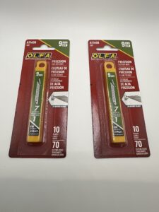 olfa 5007 a1160b 9mm snap-off art blade, 10-pack (2 pack)