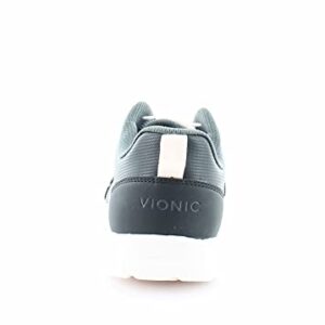 Vionic Women's Brisk Norelle Lace-Up Leisure Sneaker - Supportive Walking Sneakers That Include Three-Zone Comfort with Orthotic Insole Arch Support, Medium and Wide Fit Shadow 8.5 Wide US