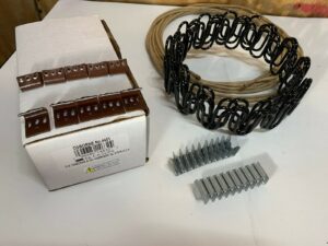 galaxy supply inc. zig zag- springs 9 gauge 10 feet for furniture & auto upholstery, plus special package 10 pcs 7 holes clip +10 pcs stay wire clips + 10 feet of springing wire