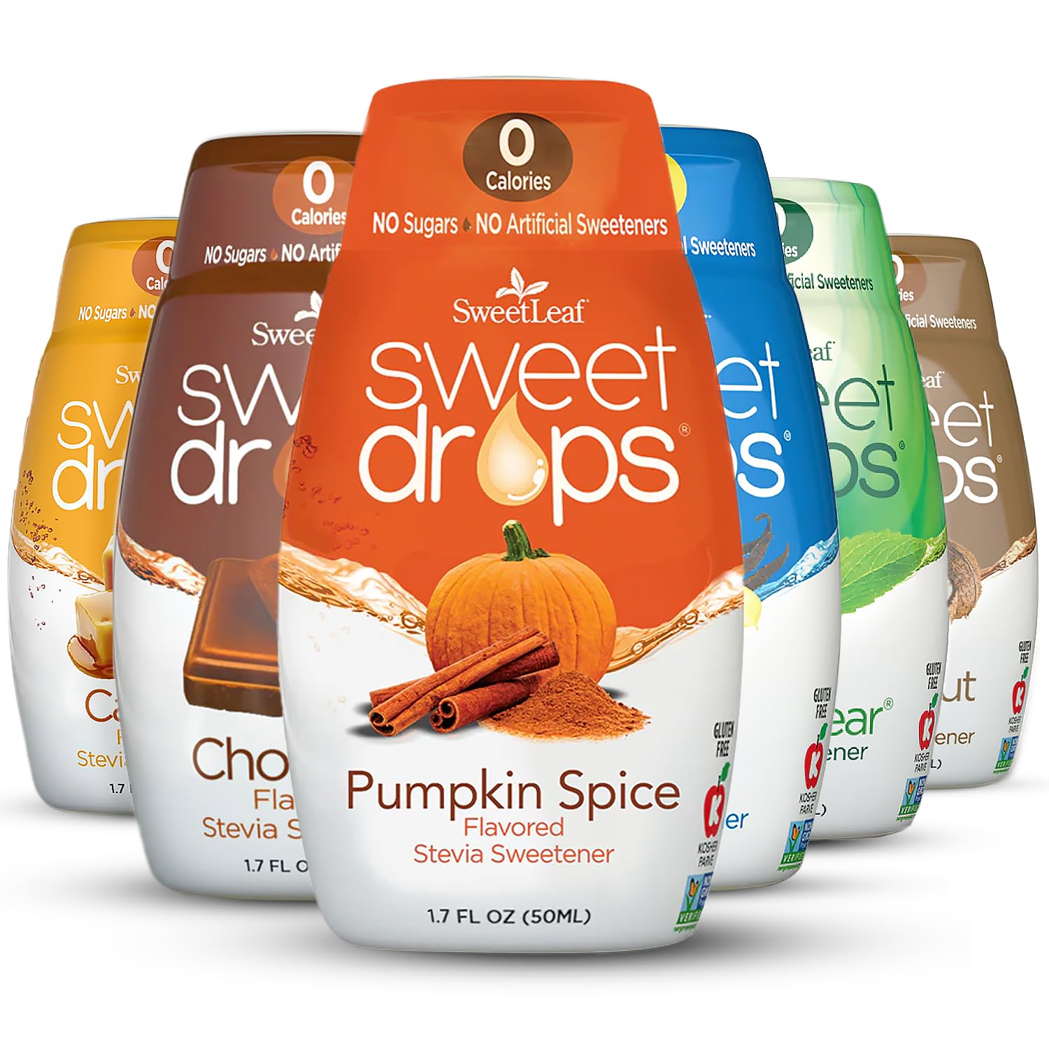 SweetLeaf Sweet Drops - Stevia Liquid Variety Pack, Chocolate, Caramel ...