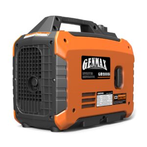 GENMAX Portable Inverter Generator, 2000W Ultra Quiet Gas Engine, EPA Compliant, Eco Mode Function, Ultra Light, Suitable for Backup Home and Camping(GM2000i)