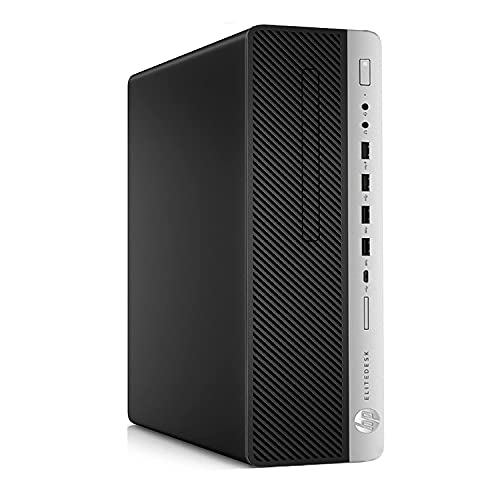 HP EliteDesk 800 G3 SFF Desktop Intel i7-6700 UP to 4.00GHz 16GB DDR4 New 512GB NVMe M.2 SSD Built in WiFi BT Dual Monitor Wireless Keyboard & Mouse Support Win10 Pro (Renewed)