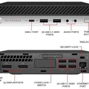 HP 800 G3 Mini High Performance Desktop Intel i7-6700 UP to 4.00GHz 16GB DDR4 New 512GB NVMe M.2 SSD WiFi BT Dual Monitor Support Wirless Keyboard & Mouse Win10 Pro (Renewed)