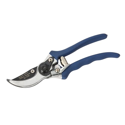 Amazon Basics 8-Inch Steel Bypass Pruning Shears, Blue