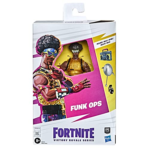 Fortnite Victory Royale Series Funk Ops Collectible Action Figure with Accessories - Ages 8 and Up, 6-inch