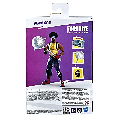 Fortnite Victory Royale Series Funk Ops Collectible Action Figure with Accessories - Ages 8 and Up, 6-inch