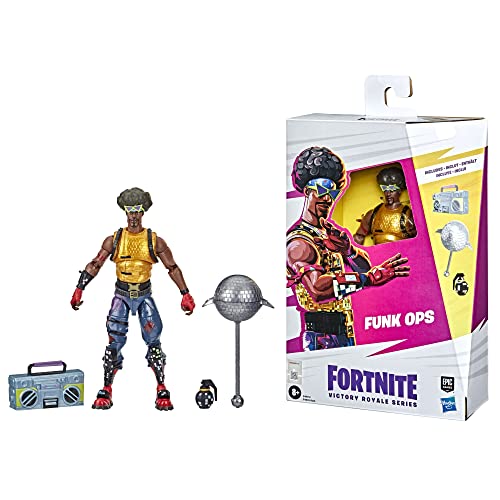 Fortnite Victory Royale Series Funk Ops Collectible Action Figure with Accessories - Ages 8 and Up, 6-inch