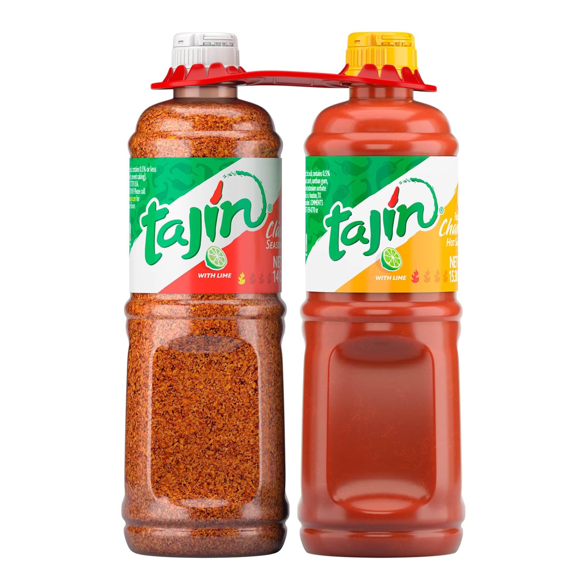 Tajín Clásico Seasoning 14oz and Tajín Fruity Chamoy Sauce 15.38oz Bundle (Pack of 2)