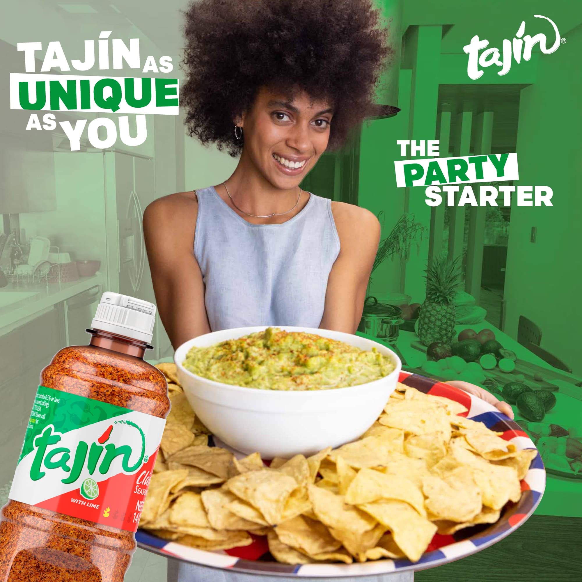 Tajín Clásico Seasoning 14oz and Tajín Fruity Chamoy Sauce 15.38oz Bundle (Pack of 2)