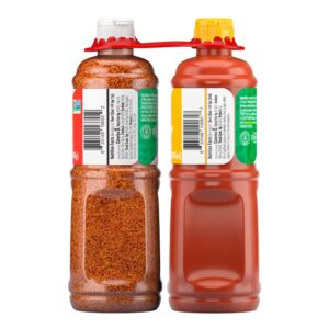 Tajín Clásico Seasoning 14oz and Tajín Fruity Chamoy Sauce 15.38oz Bundle (Pack of 2)