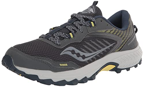 Saucony Women's Excursion TR15 Trail Running Shoe,Shadow/Sunblaze, 9 W