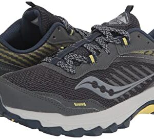 Saucony Women's Excursion TR15 Trail Running Shoe,Shadow/Sunblaze, 9 W