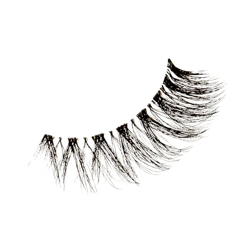 KISS Lash Couture Naked Drama False Eyelashes, Crepe', 10 mm, Cushion Flexi Band, Contact Lens Friendly, Easy to Apply, Reusable Strip Lashes, Includes 1 Pair Fake Eyelashes