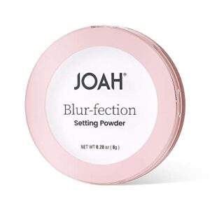 joah blur-fection setting powder, weightless, translucent powder, all skin types and tones, sheer shine-free finish, net wt. 0.28 oz. (8g)
