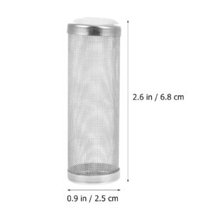 POPETPOP 2pcs Filter Fish Tank Water Inlet Basket Mesh Water Inlet Mesh Cover Aquarium Strainer Mesh Case Strainer Mesh Cover Stainless Strainer Sponge White 304 Network Water Inlet Cover