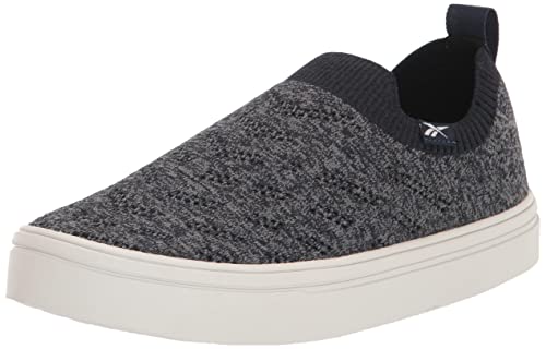 Reebok Women's OnLux Slip On Walking Shoe, Vector Navy/Black/Pure Grey, 10