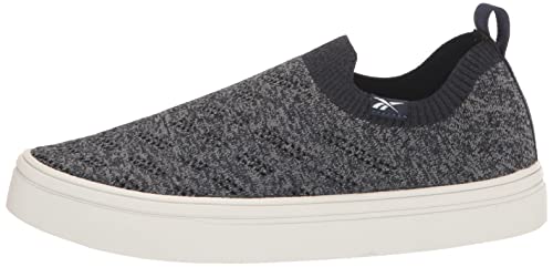 Reebok Women's OnLux Slip On Walking Shoe, Vector Navy/Black/Pure Grey, 10