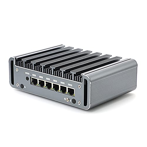 Firewall Hardware, OPNsense, VPN, Network Security Appliance, Router PC, Intel Core I5 8250U, RS36, AES-NI/6 x I211 Gigabit Nics/4USB3.0/COM/HDMI/Fanless, (16G DDR4 RAM/512G SSD)