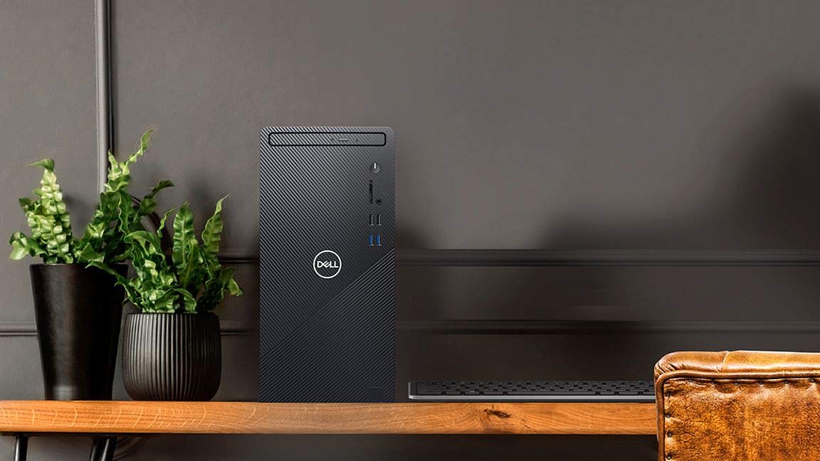 Dell 2021 Newest Inspiron 3000 Desktop Computer, Intel Quad-Core i3-10100 Processor Up to 4.3Ghz, 8GB DDR4 RAM, 1 TB HDD, Wi-Fi, SD Card Reader, HDMI, VGA, Win10 Home, Black