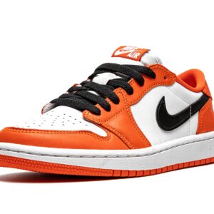 Nike Jordan Womens WMNS Air Jordan 1 Low CZ0775 801 Starfish - Size 9W, Starfish/White-black