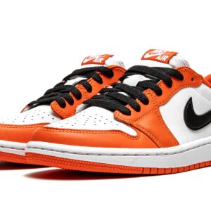 Nike Jordan Womens WMNS Air Jordan 1 Low CZ0775 801 Starfish - Size 9W, Starfish/White-black