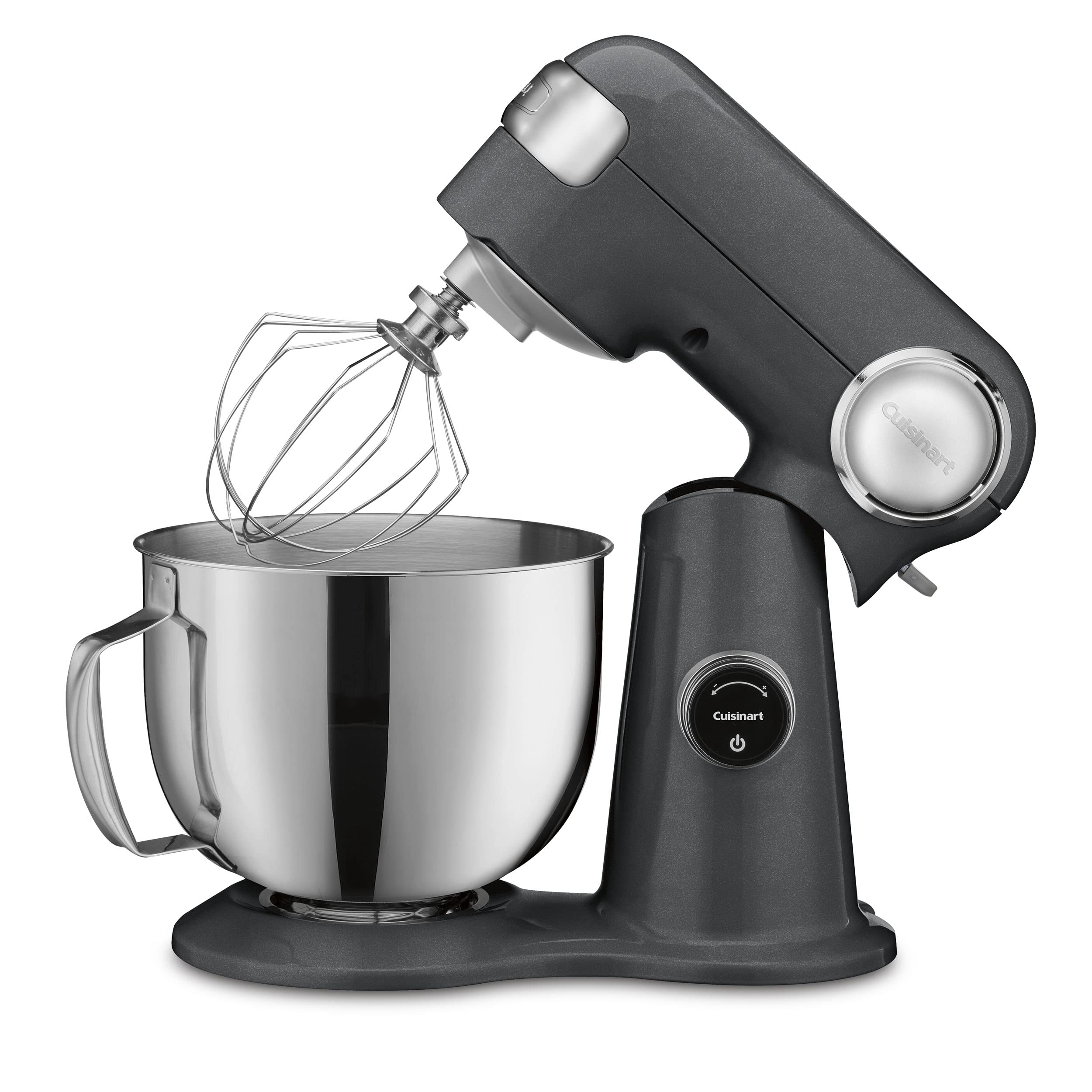 Cuisinart SMD-50GPH Precision Pro 5.5-Quart Digital Stand Mixer with 12-Speeds, 3 Preprogrammed Food Prep Settings, Mixing Bowl, Whisk, Flat Mixing Paddle, Dough Hook, and Splash Guard, Graphite