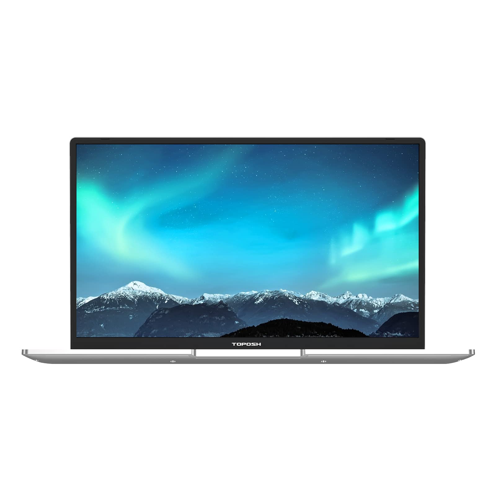 TOPOSH 14 inch Laptop,PC Notebook Computer,Windows 10 Home,12GB RAM 256GB SSD,Intel Jasper Lake N5095,Quad Core 2.0 GHz Processor,Metal Body,Backlit Keyboard-Silver