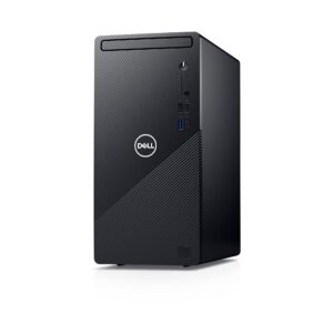 Dell Inspiron 3891 Compact Tower Desktop - Intel Core i5-11400, 12GB DDR4 RAM, 1TB HDD, Intel UHD Graphics 730 with Shared Graphics Memory, Windows 10 Home - Black (Latest Model) (Renewed)