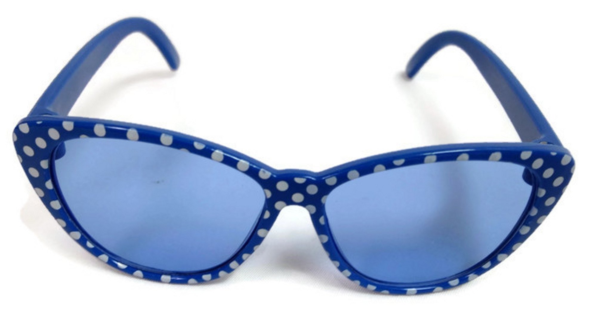 Dori's Doll Boutique Blue with White Polka Dots Sunglasses for 18 Inch Dolls