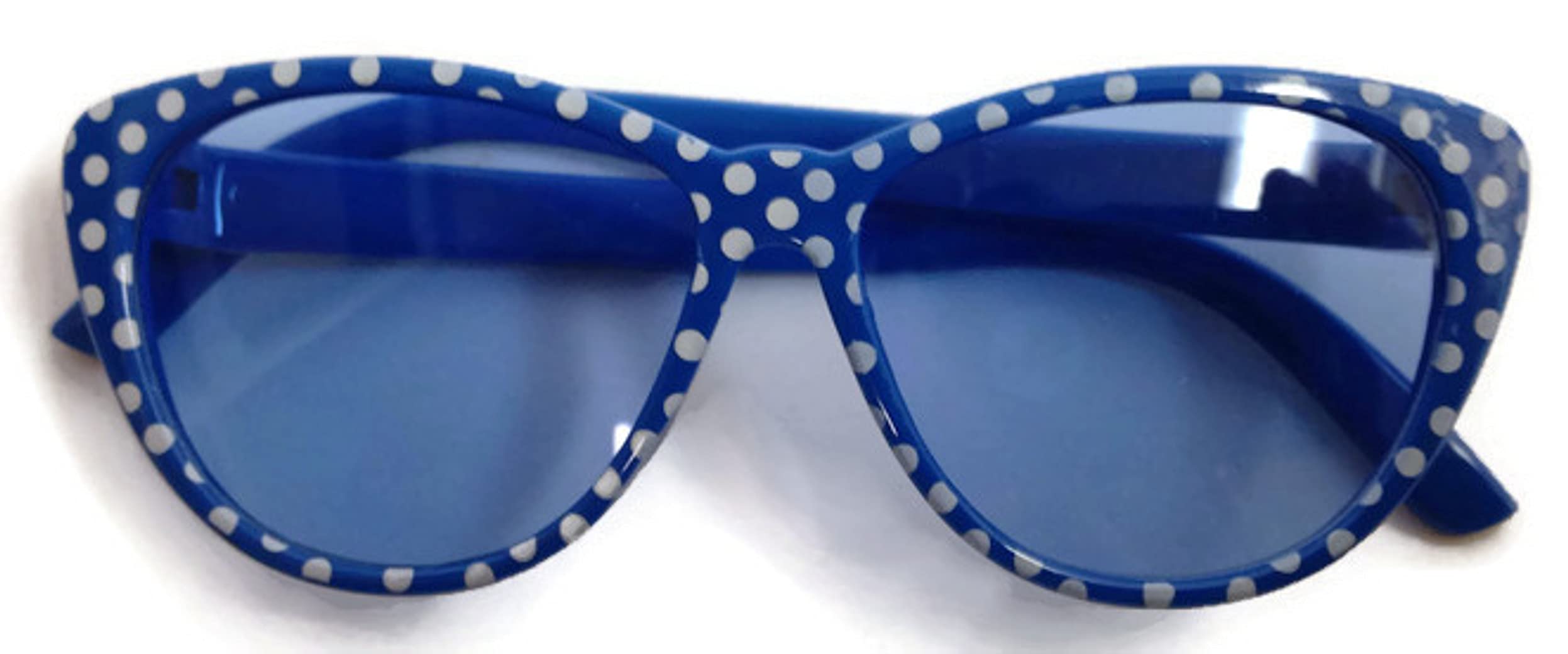 Dori's Doll Boutique Blue with White Polka Dots Sunglasses for 18 Inch Dolls