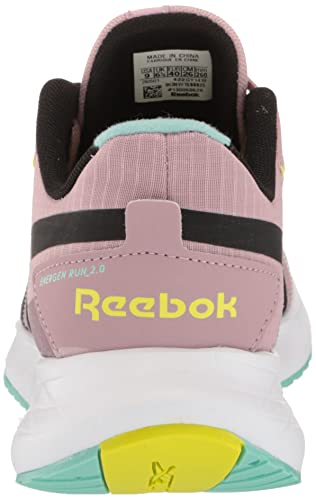 Reebok Women's Energen Run 2.0 Shoe, Infused Lilac/Black/Acid Yellow, 8