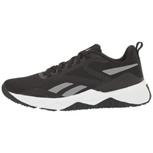 Reebok Women's NFX Cross Trainer, Black/Pure Grey/White, 7.5