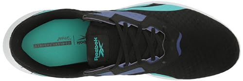 Reebok Men's Energen Lite Running Shoe, Black/Classic Teal/Bold Purple, 10.5