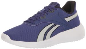 reebok women's lite 3.0 running shoe, bold purple/black/pure grey, 10