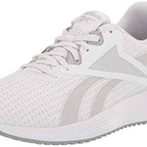 Reebok womens Lite Plus 3.0 Running Shoe, White/Silver Metallic/Pure Grey, 7.5 US